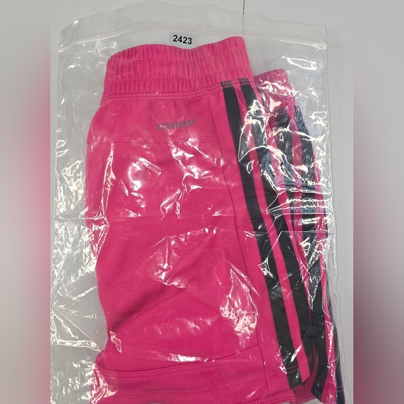 Adidas Women's Pacer 3-Stripes Pink Athletic Gym Shorts Size XL K-2423 - Picture 12 of 12